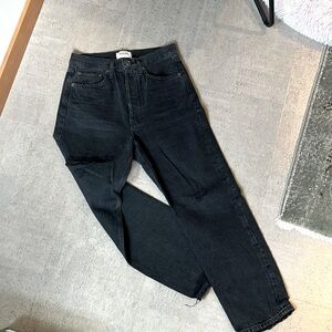 Agolde 90' crop jeans size 25 Faded Black
